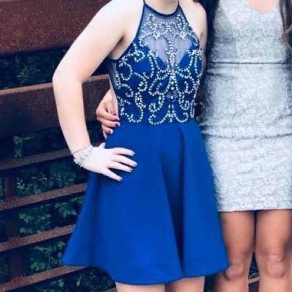 Royal Blue Homecoming Dress